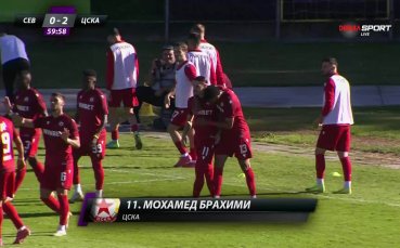 Мохамед Брахими удвои преднината на ЦСКА срещу Севлиево