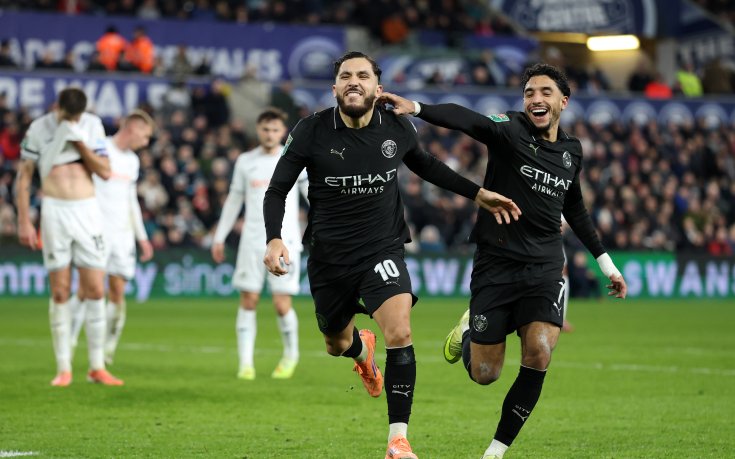 Манчестър Сити се поизпоти срещу Суонзи в Карабао Къп