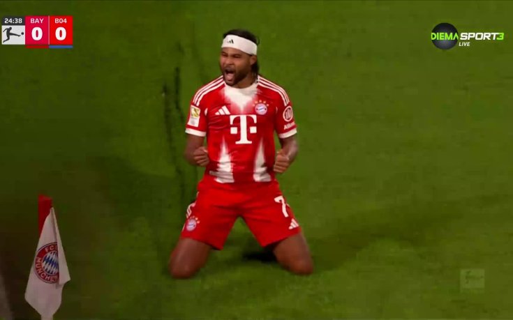 Серж Гнабри даде аванс на Байерн след отлична контраатака срещу Леверкузен