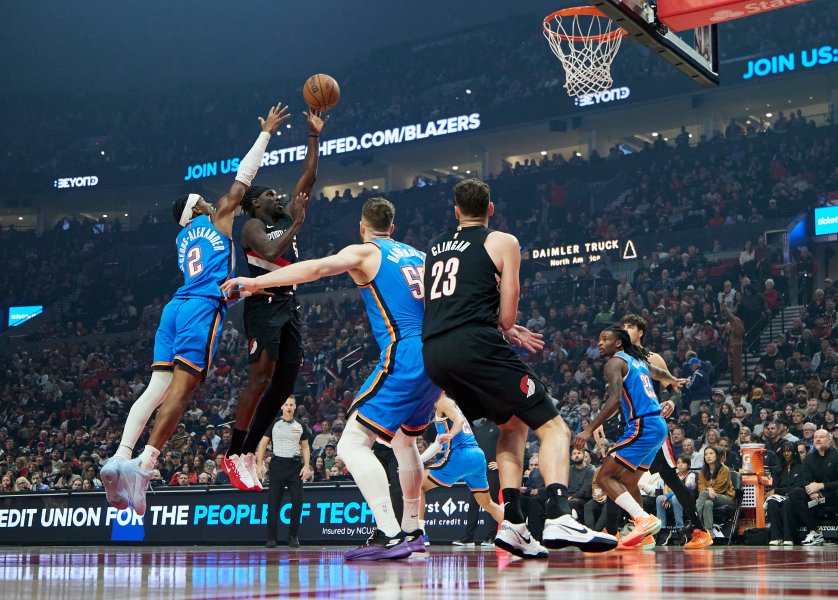 Портланд Трейл Блейзърс Оклахома Сити Тъндър1