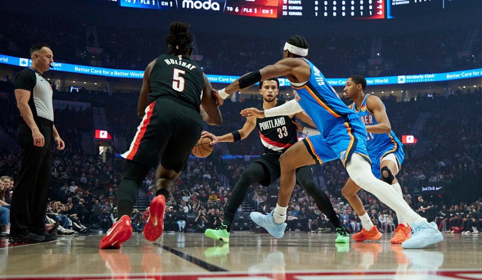 Портланд Трейл Блейзърс Оклахома Сити Тъндър1