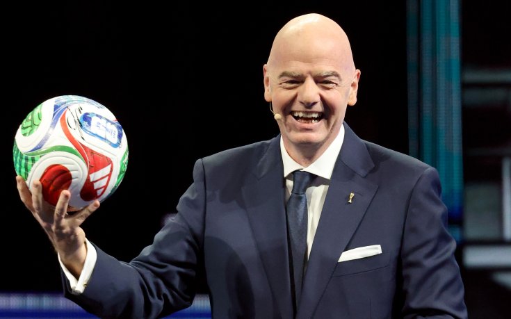 Президентът на ФИФА показа чувство за хумор