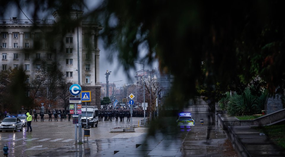 Шествие на феновете на Левски преди дербито с ЦСКА1