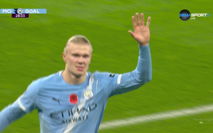 Халанд се реваншира за пропуснатата дузпа и изведе Сити напред