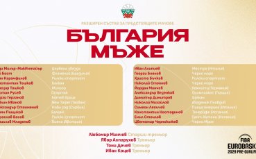 Любомир Минчев обяви разширения състав на България за предквалификациите за Евробаскет 2029