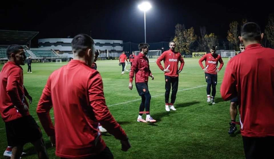 Тренировка на българския национален отбор по футбол1