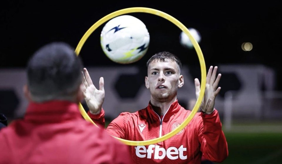 Тренировка на българския национален отбор по футбол1