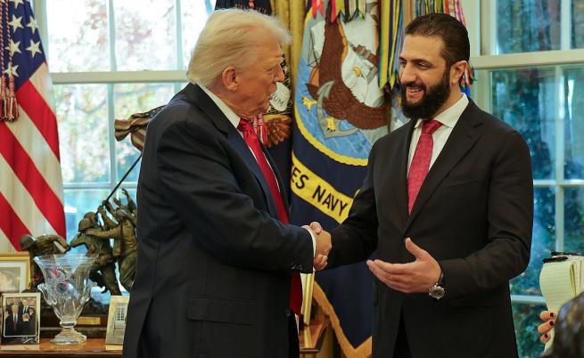 Тръмп взриви социалните мрежи с въпрос към ал-Шараа: Колко жени имаш?