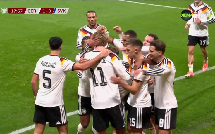 Ник Волтемаде даде преднина на Германия срещу Словакия