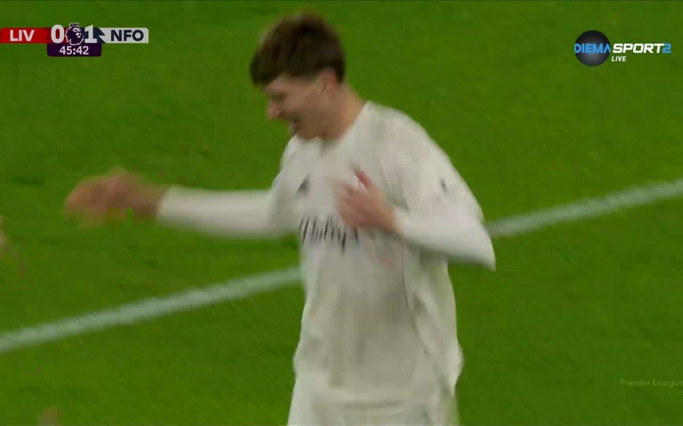 Нотингам отбеляза нов гол във вратата на Ливърпул