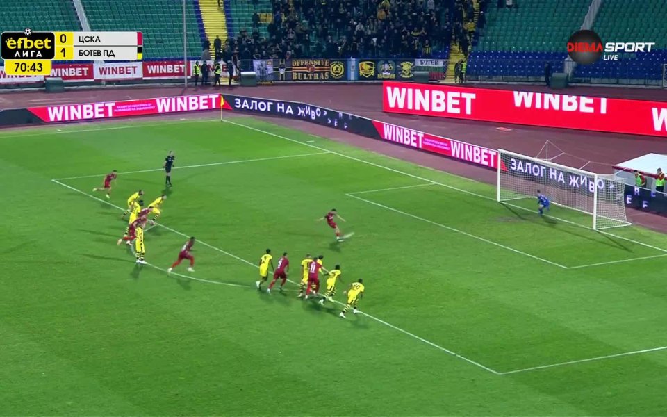 Йоанис Питас пропусна да изведе ЦСКА напред от дузпа