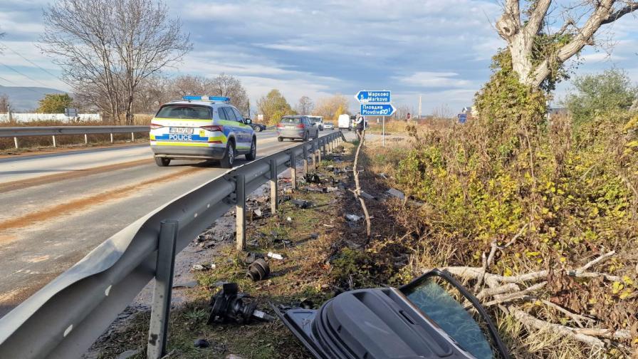 Задържаният за катастрофата с три жертви край Пловдив има десетки нарушения на пътя