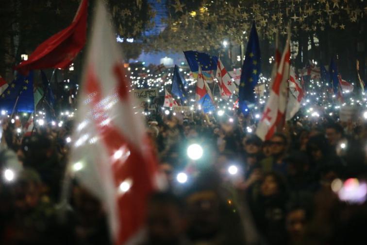протест грузия