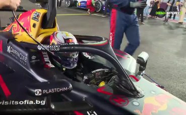На сантиметри от Никола Цолов на стартовата решетка във Формула 2 (видео)