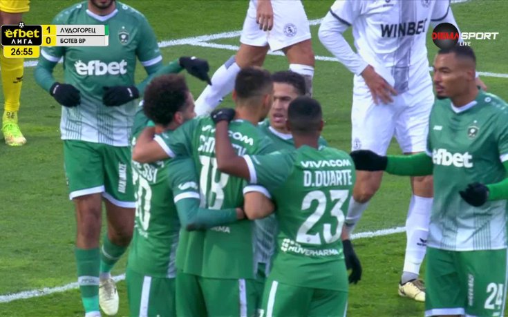 Ивайло Чочев даде аванс на Лудогорец срещу Ботев Враца (видео)