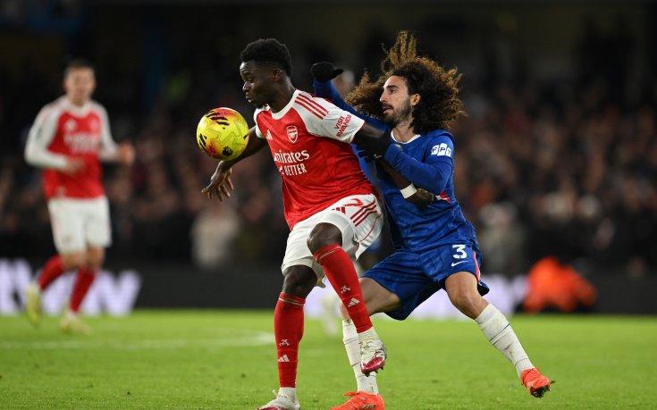 Десет от Челси удържаха Арсенал в динамичното лондонско дерби, преднината на 