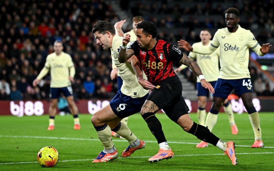 Борнемут - Евертън 0:1 / Висша лига, 14-и кръг, 02.12.2025 г.