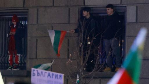 <p>Протестиращи се качиха на прозорците на Народното събрание</p>