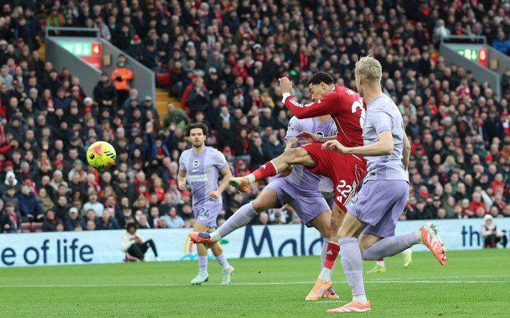 НА ЖИВО: Ливърпул 1:0 Брайтън, Екитике откри в 47-ата секунда