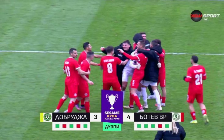 Добруджа - Ботев Враца 0:0 (3:4 след дузпи) /репортаж/