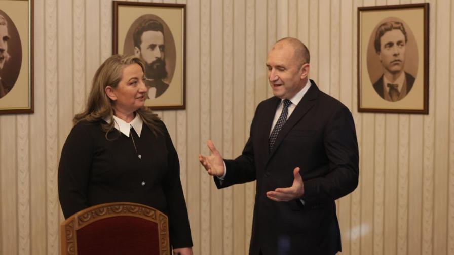 <p>Само Деница Сачева отиде при Радев за консултации</p>