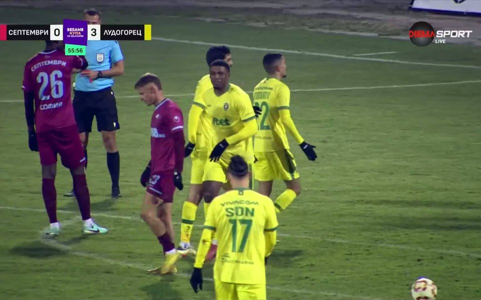 Дуа наниза втори гол във вратата на Септември