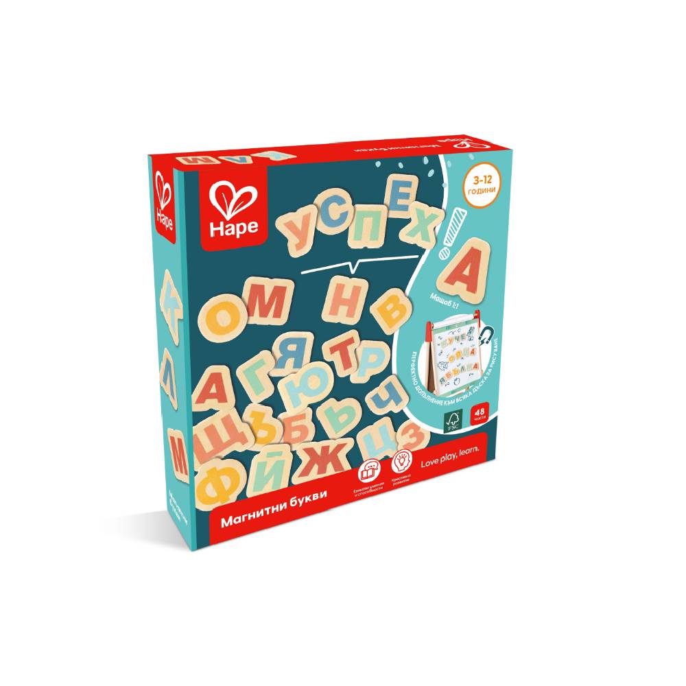 HAPE Магнитни букви български език