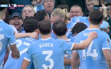 Ерлинг Халанд даде преднина на Сити срещу Уест Хем