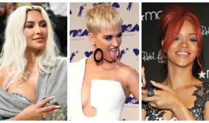 Русо, червено или обръснато: Най-смелите трансформации на прическите на звездите