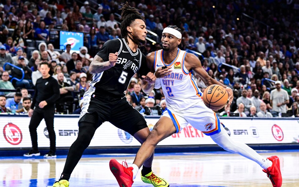 Оклахома Сити Тъндър - Сан Антонио Спърс 102:117 точки / НБА, редовен сезон, 25.12.2025 г.