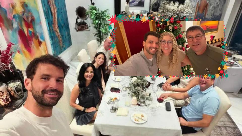 Григор Димитров на Коледа