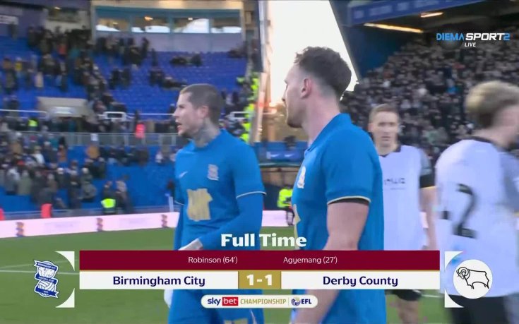 Бирмингам - Дарби Каунти 1:1 /репортаж/