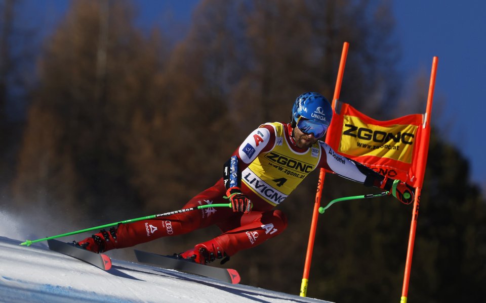 Марко Шварц изпревари трио швейцарци за триумф в Супер-Г в Ливиньо (видео)