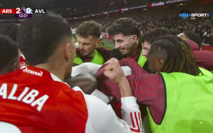 Мартин Субименди удвои за Арсенал срещу Астън Вила