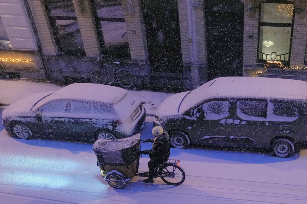 <p>Зимната обстановка в Белгия</p>