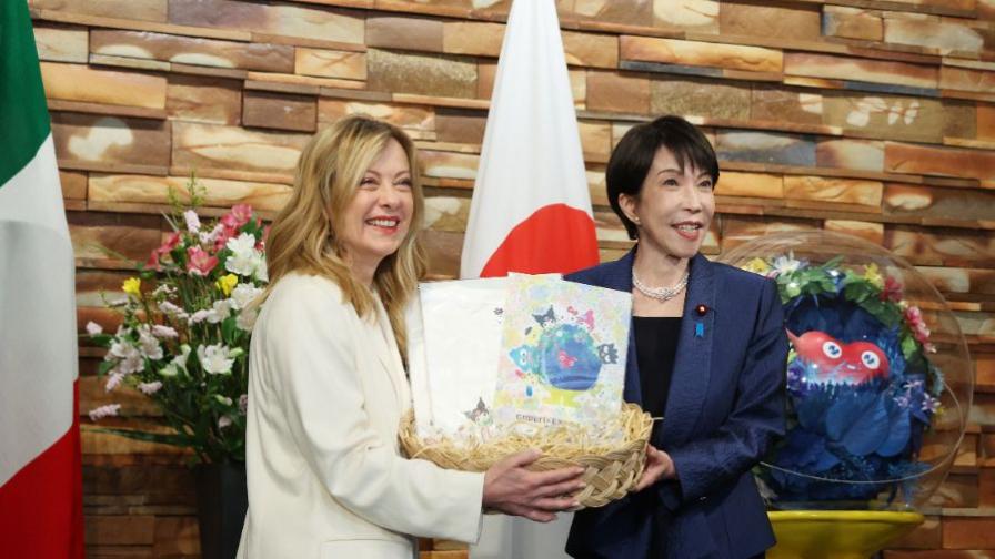 <p>Премиерът на Япония изненада Мелони с тържество за рождения ѝ ден</p>