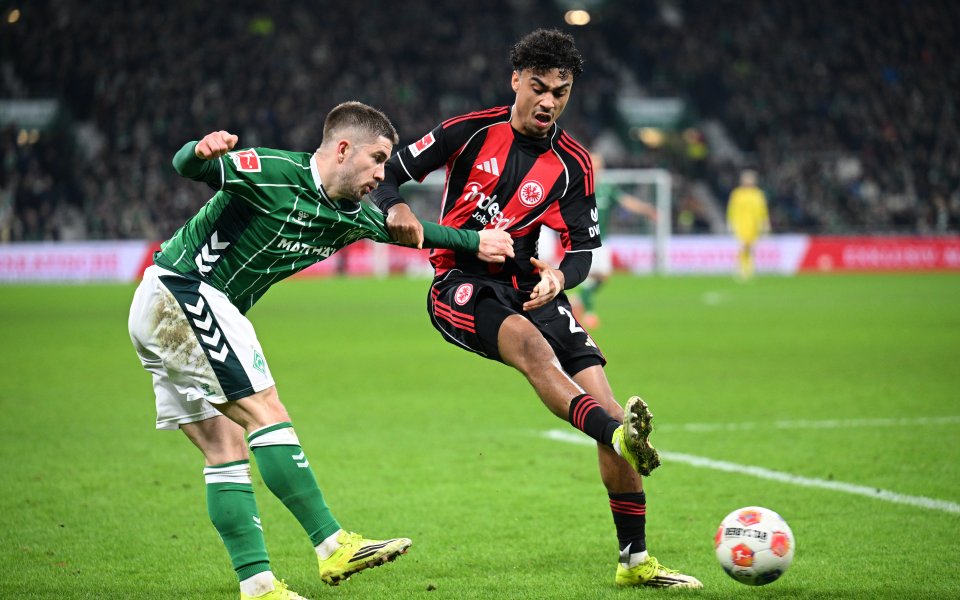 Вердер Бремен и Айнтрахт Франкфурт не се победиха в голово шоу