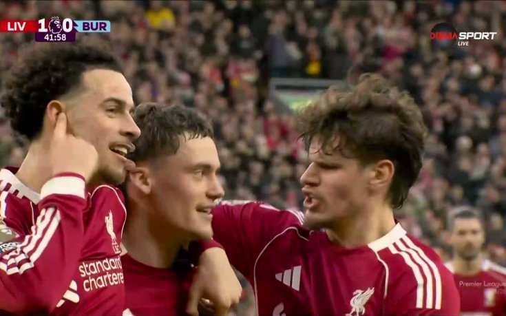 Флориан Вирц даде преднина на Ливърпул