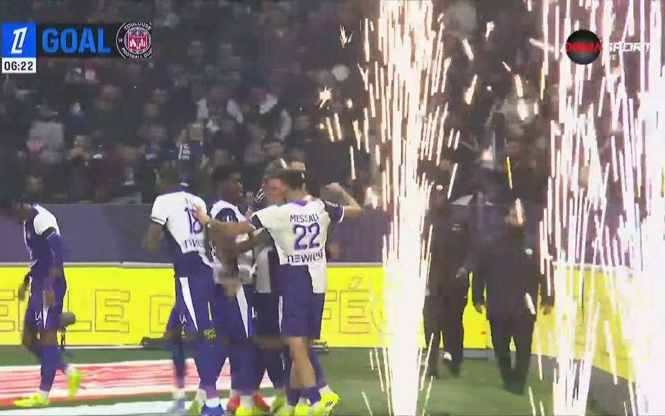 Тулуза разгроми Ница във френската Лига 1