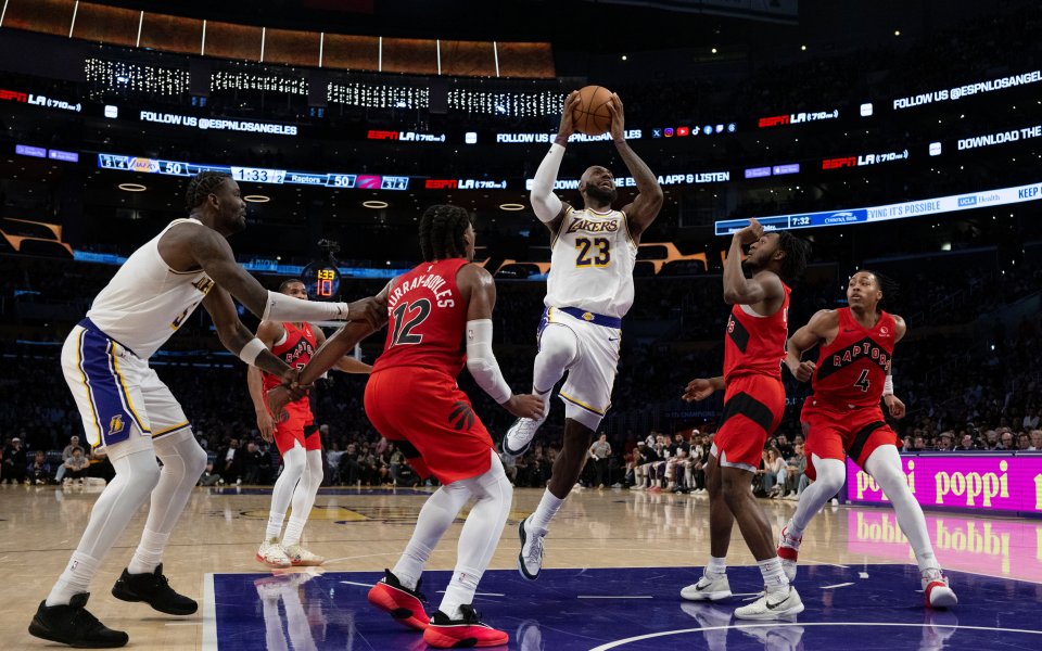 Лос Анджелис Лейкърс - Торонто Раптърс 110:93 точки / НБА, редовен сезон, 19.01.2026 г.
