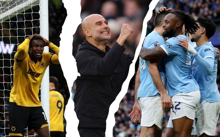 Ман Сити прекърши „вълците“ за едно полувреме