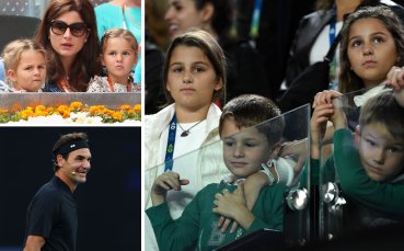 Близначките на Федерер в неочаквана компания в Мелбърн