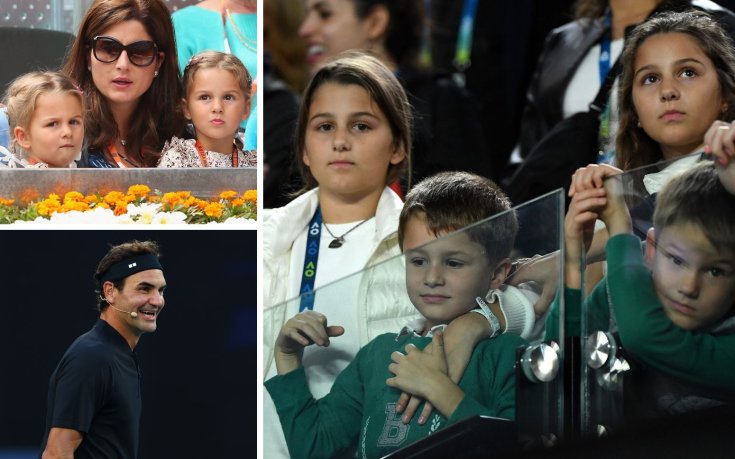 Близначките на Федерер в неочаквана компания в Мелбърн