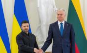 Зеленски разговаря във Вилнюс с литовския си колега Гитанас Науседа