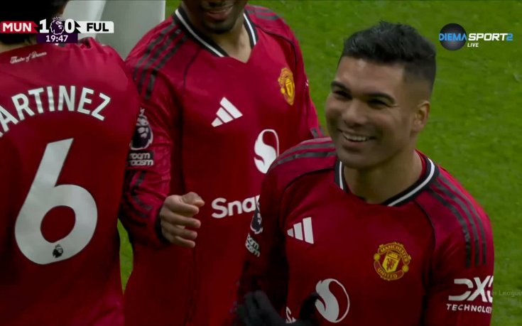 Каземиро даде аванс на Манчестър Юнайтед срещу Фулъм