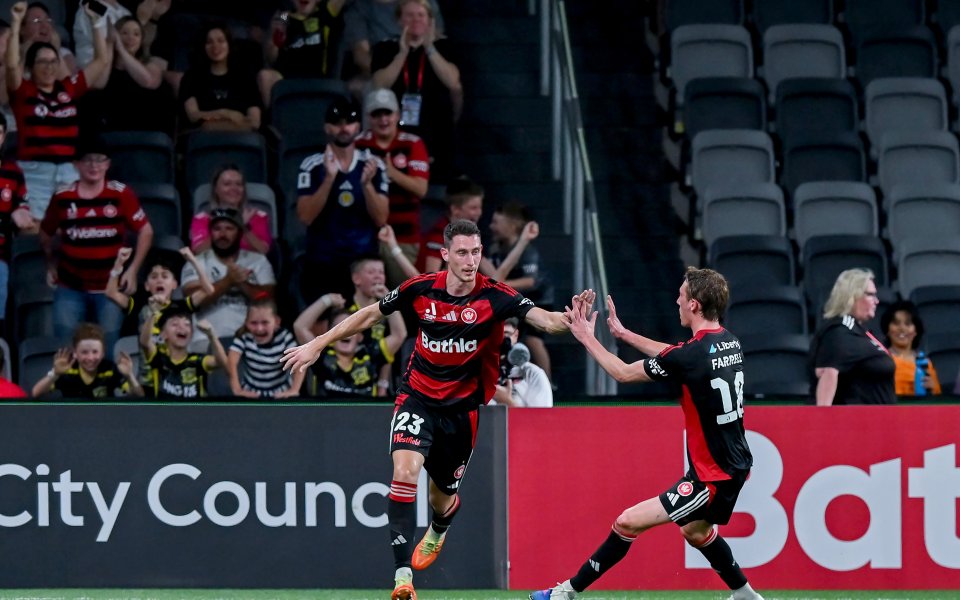 Божидар Краев с гол при равенство на Уестърн Сидни Уондърърс