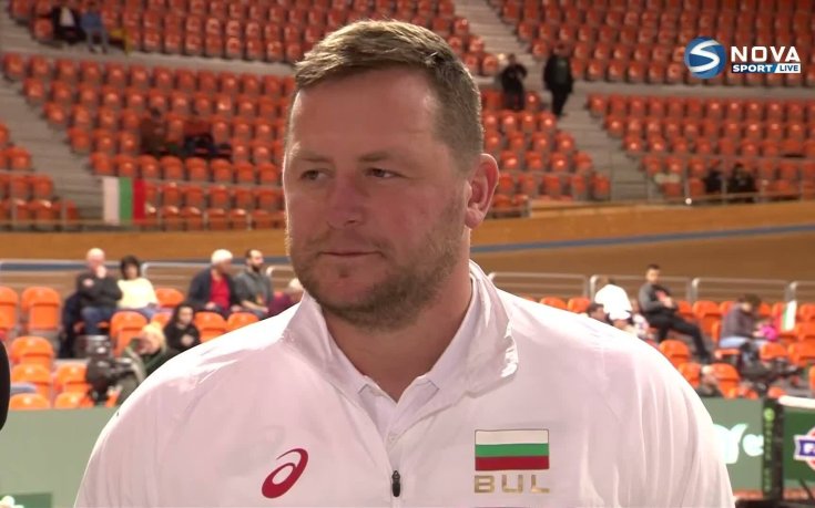 Тото Грозданов преди третия мач между България и Белгия на Купа Дейвис