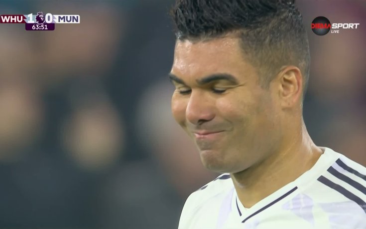 Гол на Каземиро срещу Уест Хем бе отменен заради засада (видео)