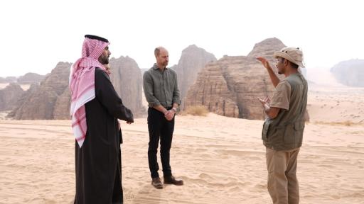 Принц Уилям посети природен резерват и древния град Ал-Ула в Саудитска Арабия