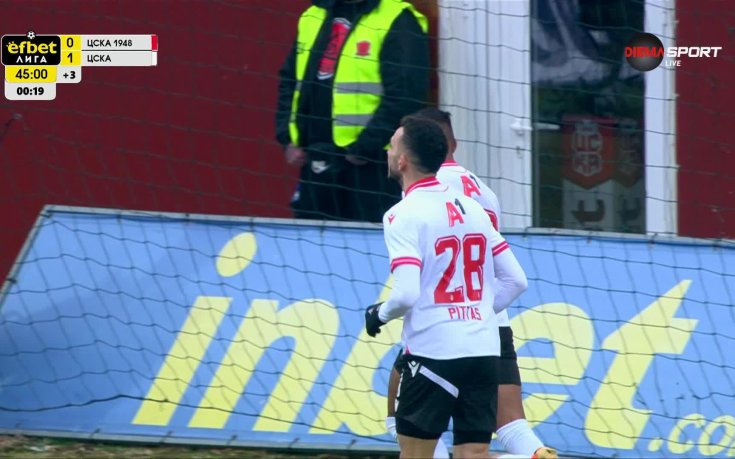 ЦСКА 1948 - ЦСКА 0:1 /първо полувреме/